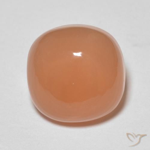2.18ct 天然 桃橙色 月长石, 软垫, 半透明