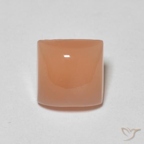 1.63ct 天然 中橙 月长石, 正方形, 半透明