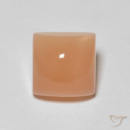 2.23ct 天然 桃橙色 月长石, 正方形, 半透明