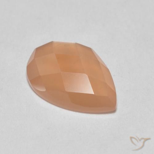1.07ct 天然 Medium Light-Orange 月长石, 梨形, 半透明