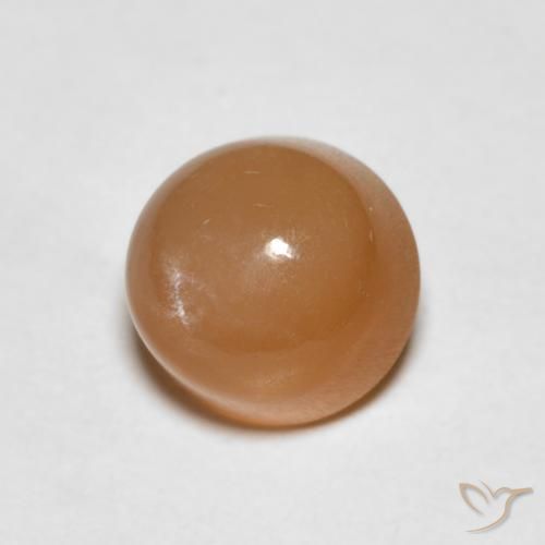 1.19克拉天然月长石，圆形的，半透明