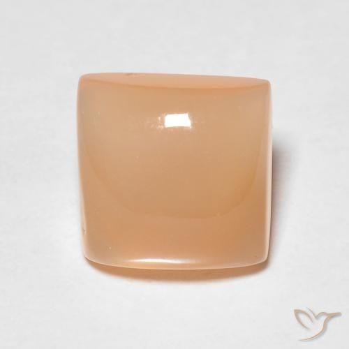 1.63ct 天然 中橙 月长石, 正方形, 透明/半透明