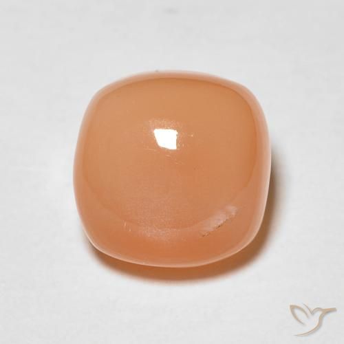 1.85ct 天然 哈密瓜橙 月长石, 软垫, 半透明