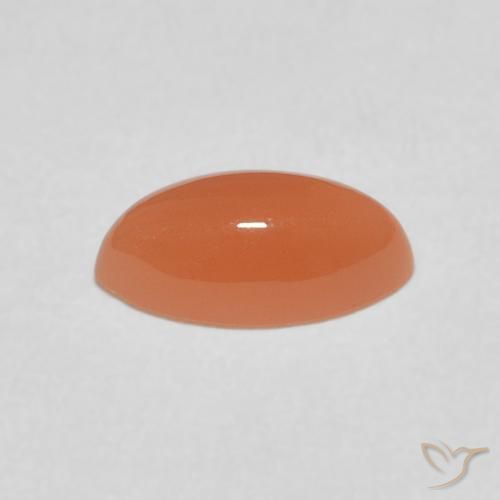 1.24克拉天然月长石，榄尖形，半透明