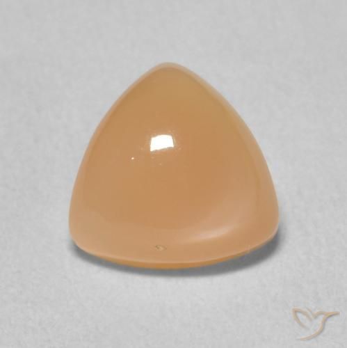 1.67克拉天然月长石，胖三角形，半透明