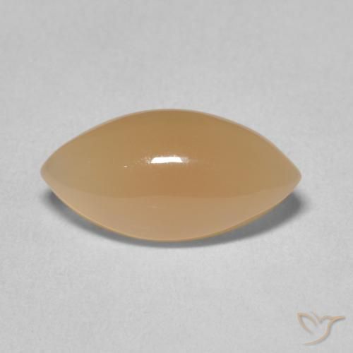 2.91ct 天然 中橙 月长石, 榄尖形, 半透明