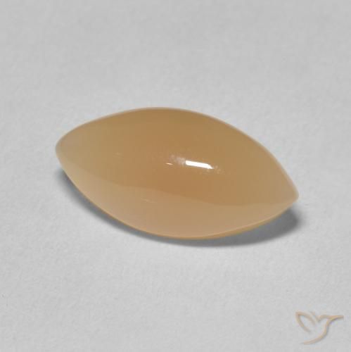 2.91克拉天然月长石，榄尖形，半透明