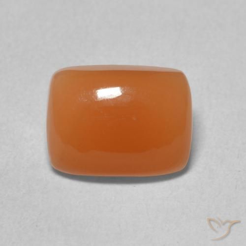 2.04ct 天然 中橙 月长石, 软垫, 半透明
