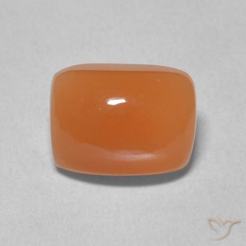 2.41ct 天然 中橙 月长石, 软垫, 半透明