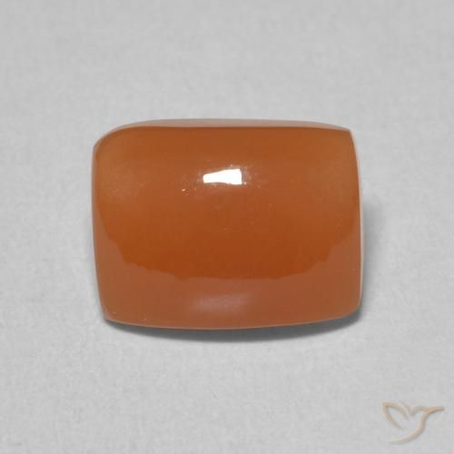 2.19ct 天然 深橙色 月长石, 软垫, 半透明