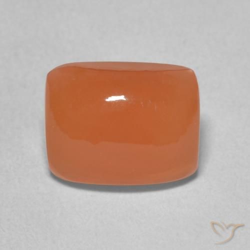 2.53ct 天然 红橙色 月长石, 软垫, 半透明