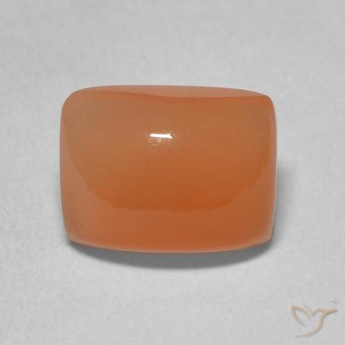 2.35ct 天然 浅红橙色 月长石, 软垫, 半透明