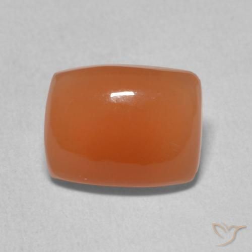 1.96ct 天然 深橙色 月长石, 软垫, 半透明