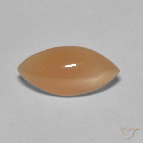 2.79ct 天然 Medium Light-Orange 月长石, 榄尖形, 半透明