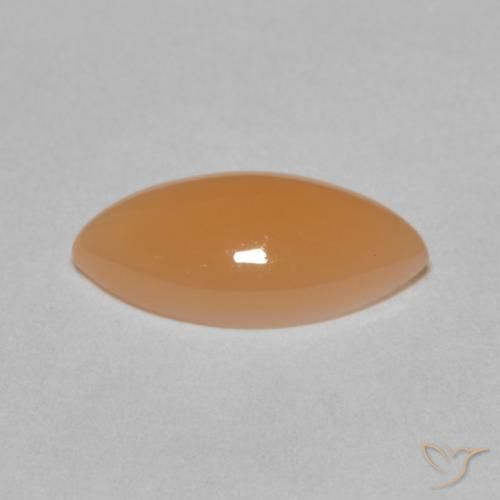 2.66克拉天然月长石，榄尖形，半透明