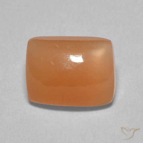 2.42ct 天然 哈密瓜橙 月长石, 软垫, 半透明