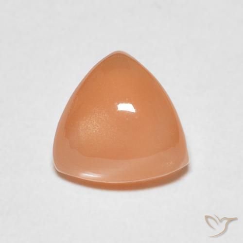 1.98ct 天然 桃橙色 月长石, 胖三角形, 半透明