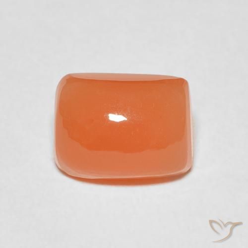 2.26ct 天然 深橙色 月长石, 软垫, 半透明