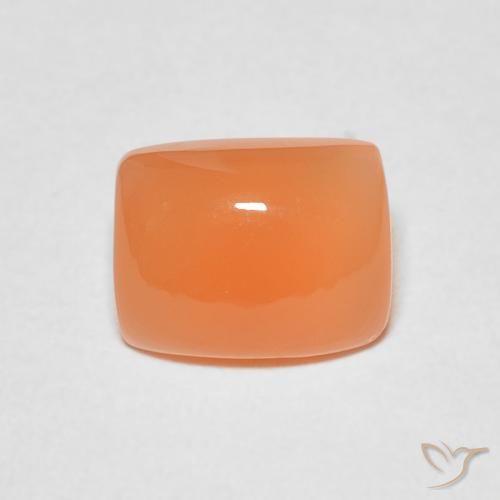 2.17ct 天然 红橙色 月长石, 软垫, 半透明