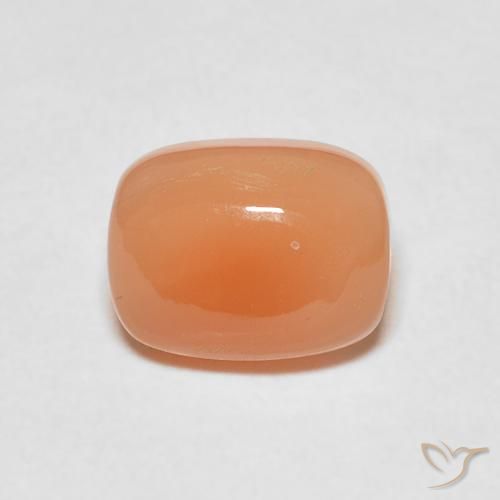 2.30ct 天然 红橙色 月长石, 软垫, 半透明