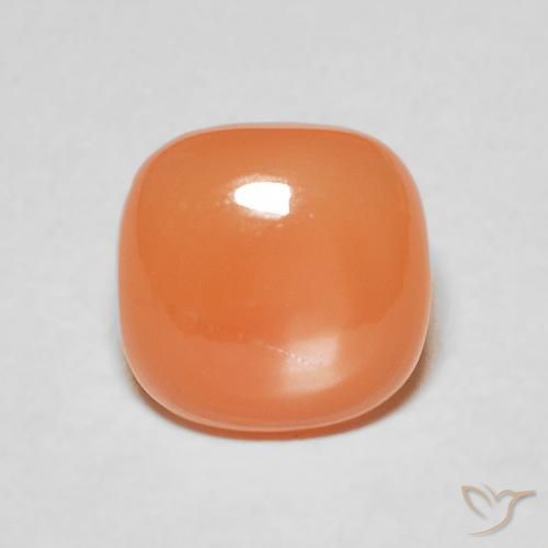 1.80ct 天然 桃橙色 月长石, 软垫, 半透明