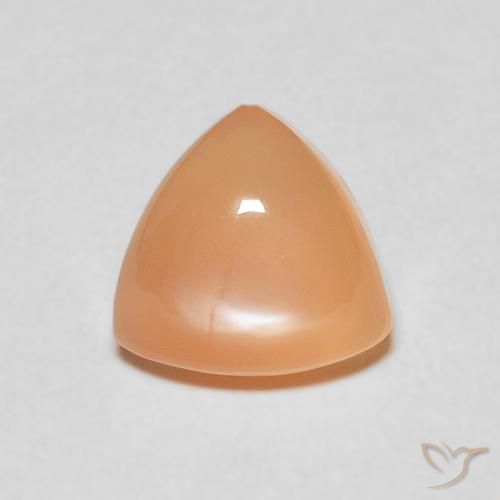 1.86ct 天然 浅橙色 月长石, 胖三角形, 半透明