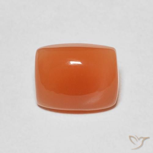 2.18ct 天然 深橙色 月长石, 软垫, 半透明