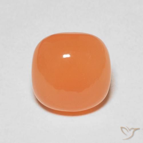 2.17ct 天然 浅橙色 月长石, 软垫, 半透明