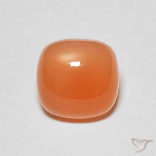 2.40ct 天然 红橙色 月长石, 软垫, 半透明
