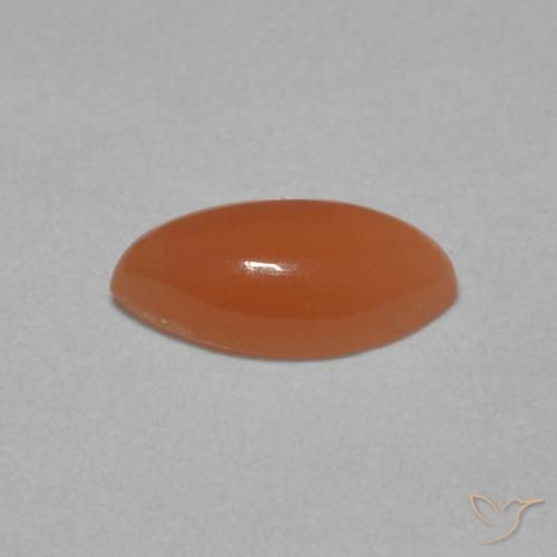 0.85克拉天然月长石，榄尖形，半透明