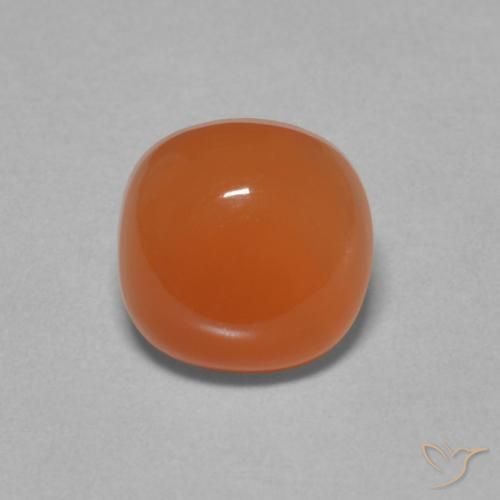 2.05ct 天然 红橙色 月长石, 软垫, 半透明