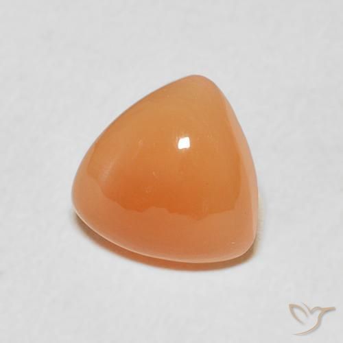 1.60克拉天然月长石，胖三角形，半透明