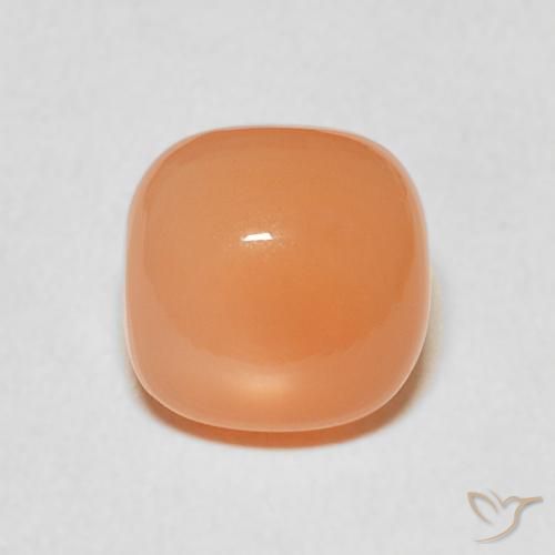2.15ct 天然 哈密瓜橙 月长石, 软垫, 半透明