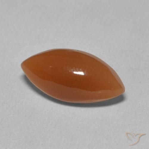 2.87克拉天然月长石，榄尖形，半透明