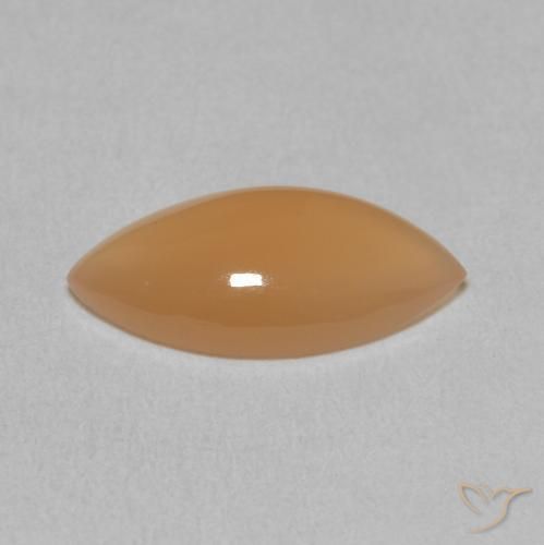 2.34克拉天然月长石，榄尖形，半透明