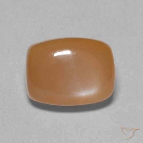 2.55ct 天然 红橙色 月长石, 软垫, 半透明