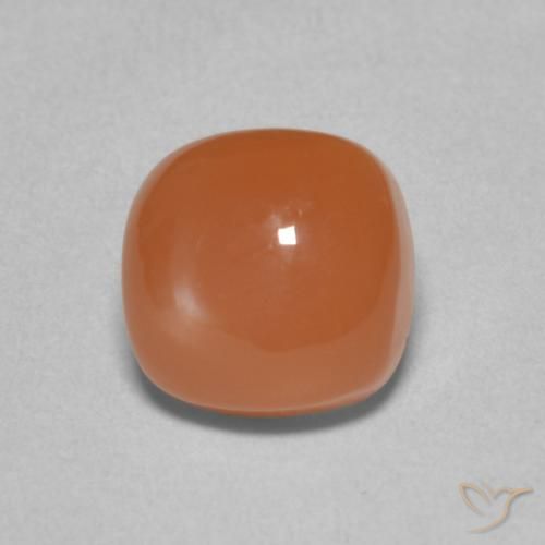 2.60ct 天然 红橙色 月长石, 软垫, 半透明