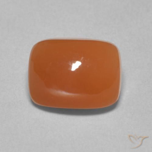 2.69ct 天然 红橙色 月长石, 软垫, 半透明