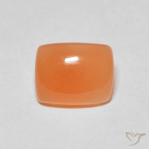 2.11ct 天然 中橙 月长石, 软垫, 半透明
