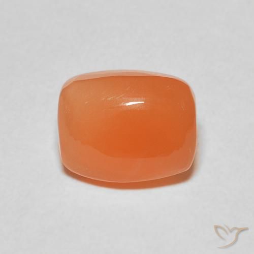 2.30ct 天然 深橙色 月长石, 软垫, 半透明