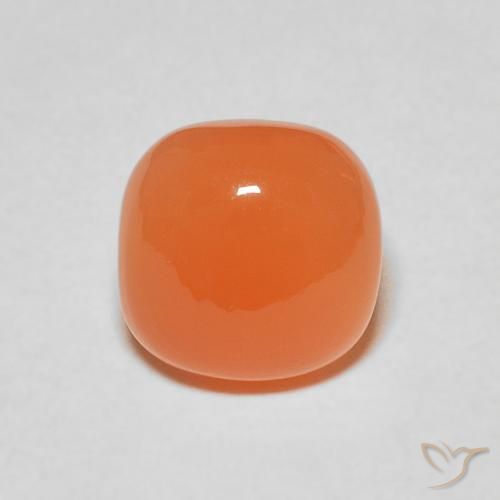 2.19ct 天然 深橙色 月长石, 软垫, 半透明