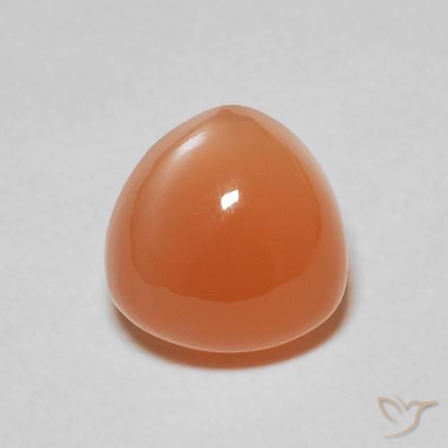 2.15ct 天然 中橙 月长石, 胖三角形, 半透明
