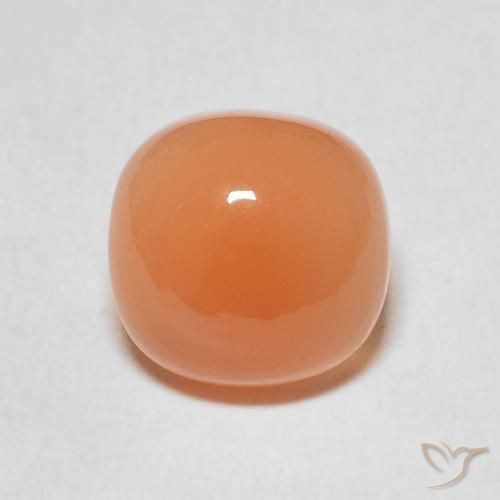 2.26ct 天然 暖杏橙 月长石, 软垫, 半透明