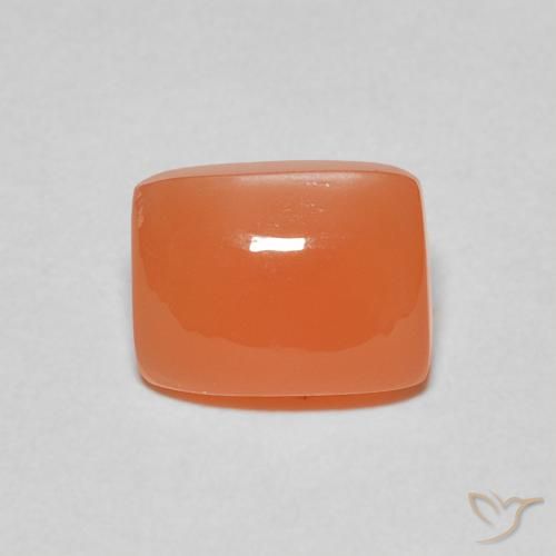2.40ct 天然 深橙色 月长石, 软垫, 半透明
