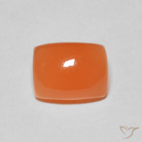2.44ct 天然 红橙色 月长石, 软垫, 半透明