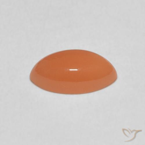 1.11克拉天然月长石，榄尖形，半透明