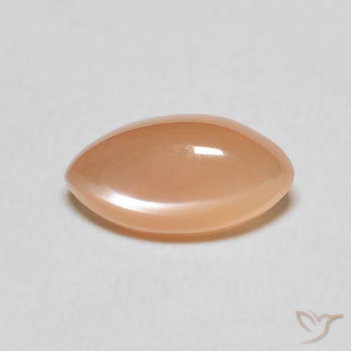 1.47ct 天然 Medium Light-Orange 月长石, 榄尖形, 半透明