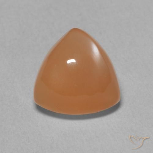 1.77ct 天然 红橙色 月长石, 胖三角形, 半透明