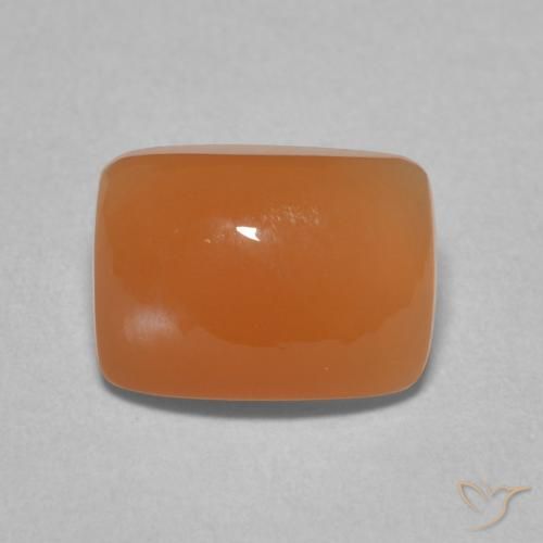 2.14ct 天然 中橙 月长石, 软垫, 半透明