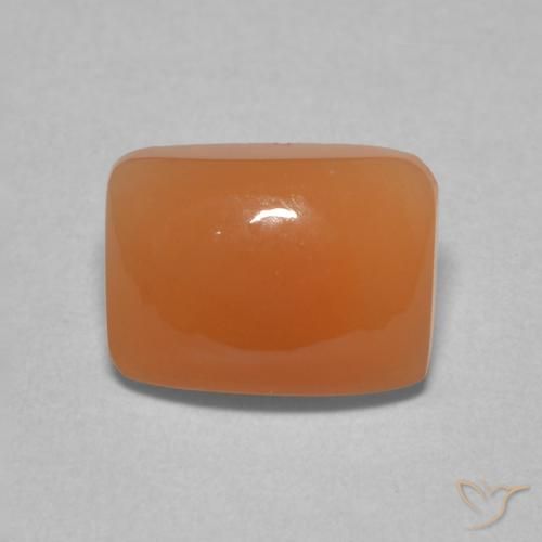 2.00ct 天然 浅橙色 月长石, 软垫, 半透明